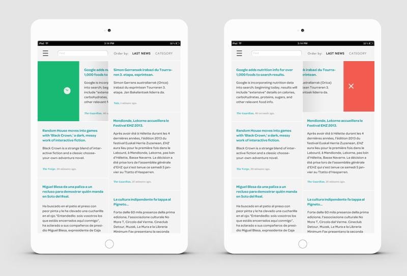 LEEE iPad RSS Reader - image 4 - student project