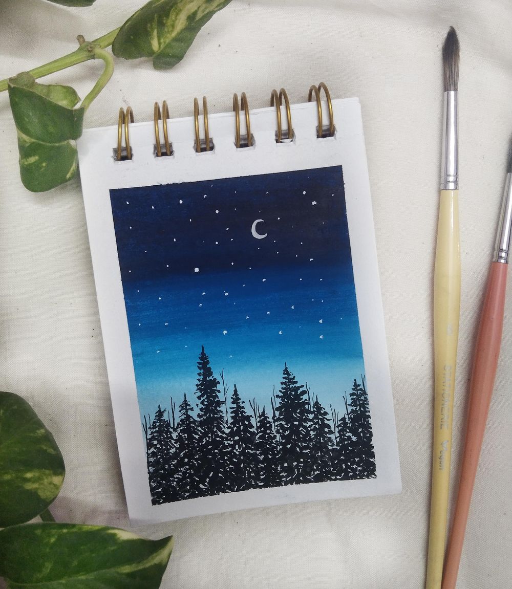 30 days gouache challenge - image 1 - student project