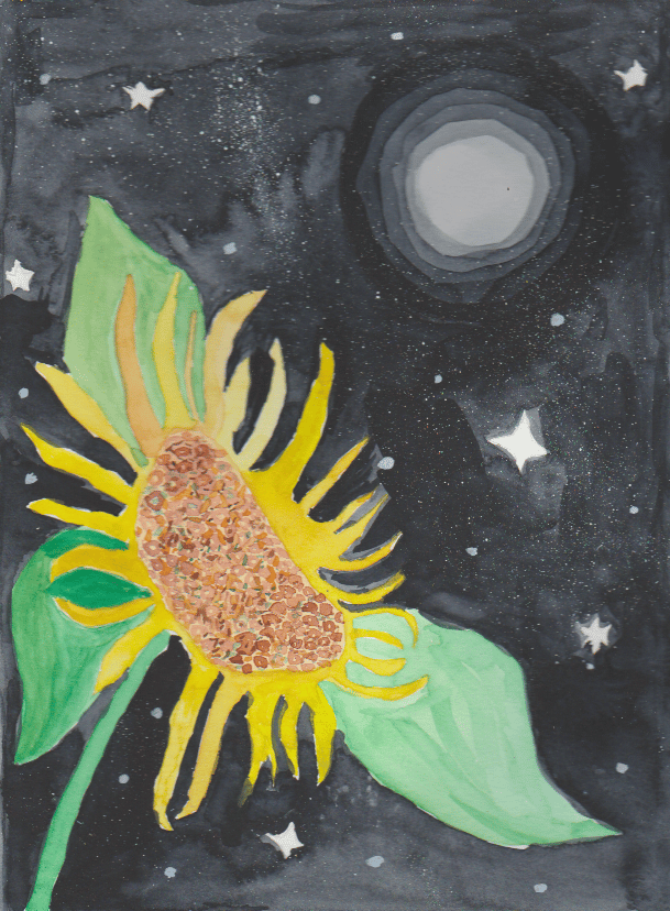 Sun flower and moon. And others - image 3 - student project