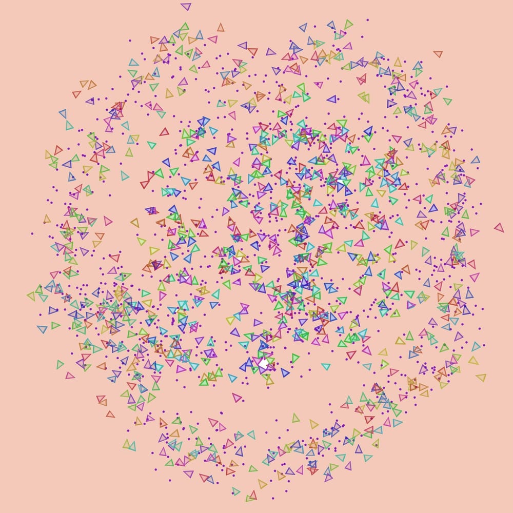 Dots and Triangles brush - image 1 - student project