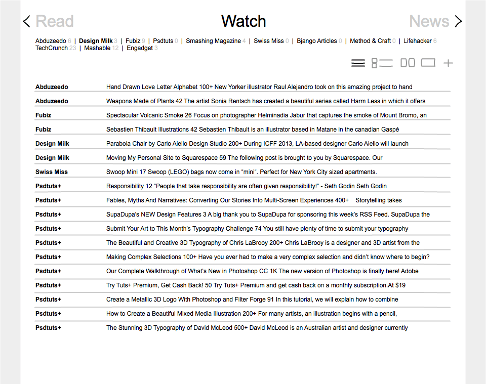 RSS Reader - image 2 - student project