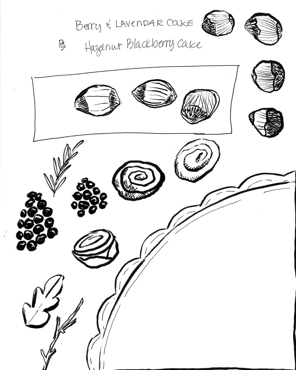 HAZELNUT AND BLACKBERRY CAKE - image 3 - student project