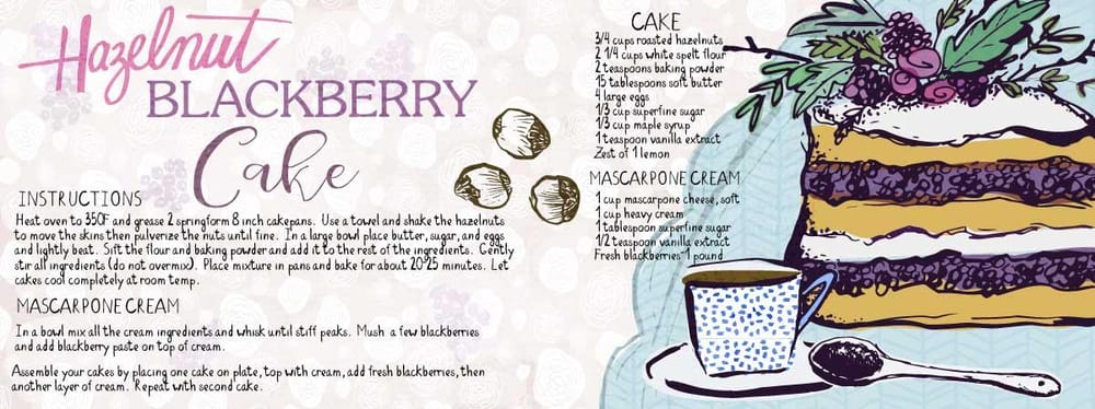 HAZELNUT AND BLACKBERRY CAKE - image 5 - student project
