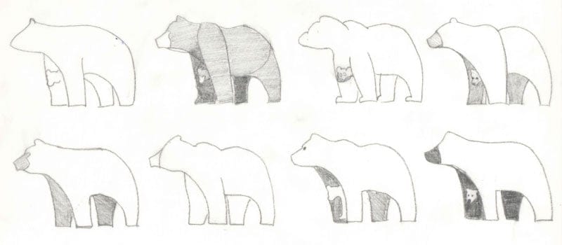 Bear & Cub Animal Mark - image 2 - student project