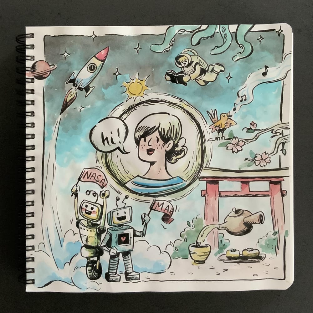 Having fun with my sketchbook - image 2 - student project