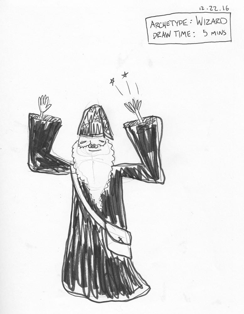 Character Design with Story /// Wizard - image 1 - student project