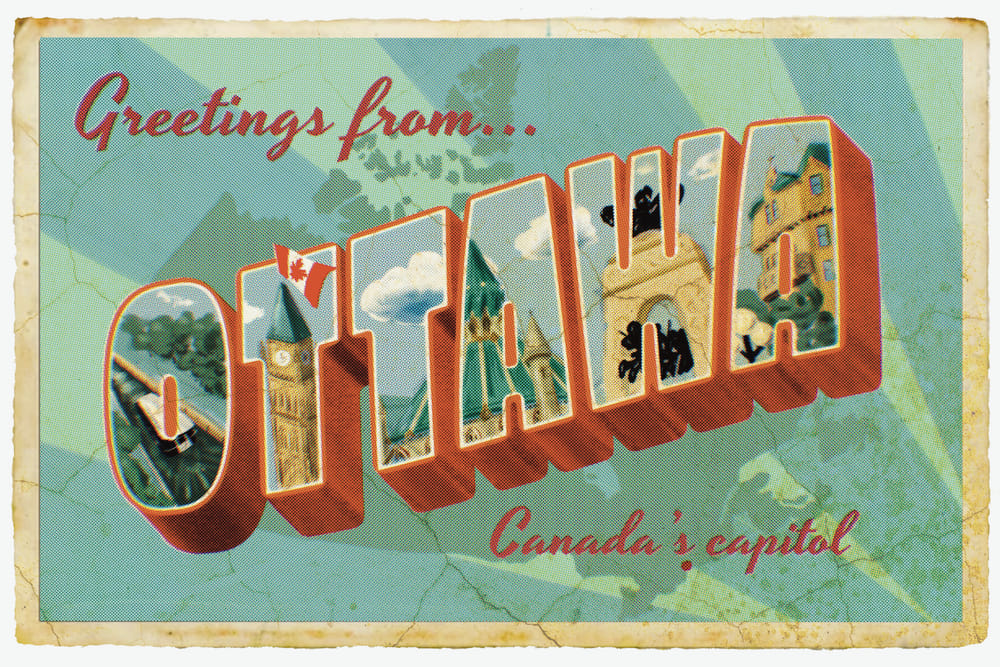 Procreate vintage postcard - image 2 - student project