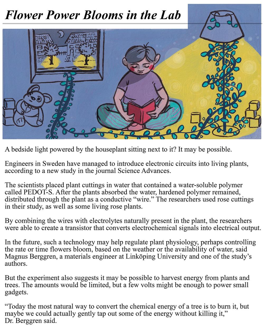 Plant Power: from the lab to a child's bedroom - image 2 - student project