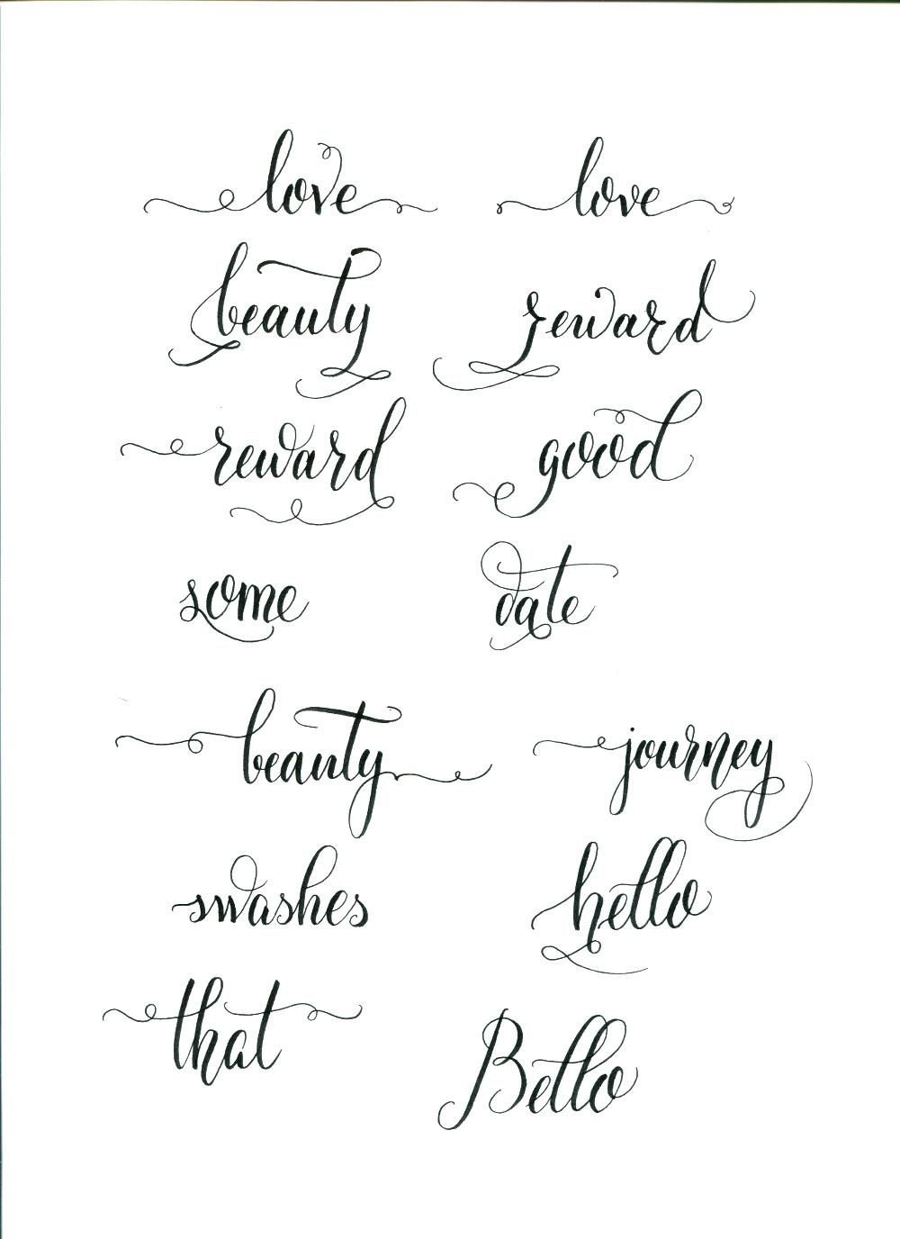 Brush Lettering - image 9 - student project