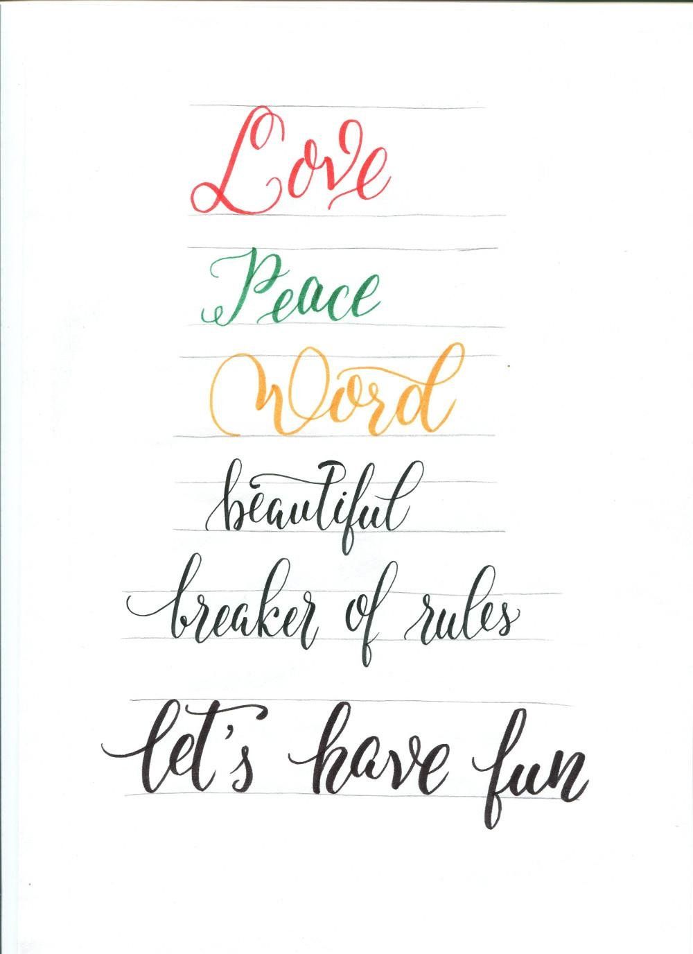 Brush Lettering - image 10 - student project
