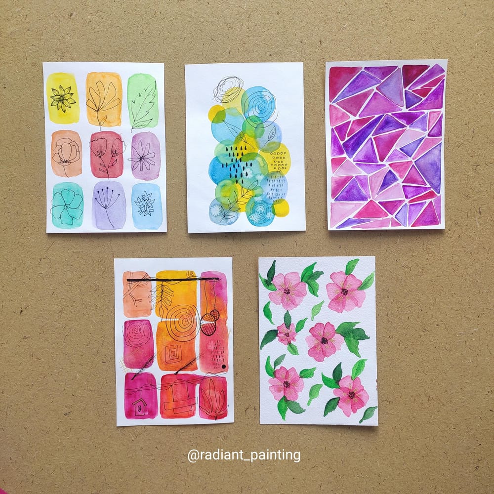 Watercolor Patterns - image 1 - student project