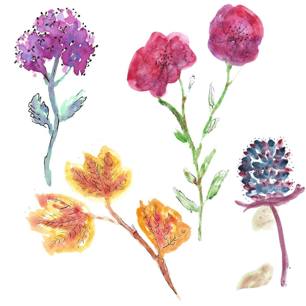 Organic Expressive Florals @aisacrafts - image 2 - student project