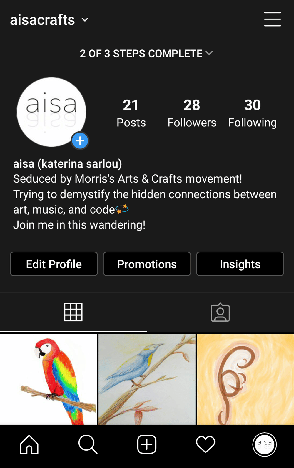 @aisacrafts (instagram profile) - image 1 - student project