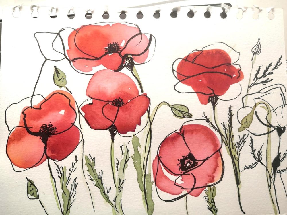 Ink and Watercolor Adventure - image 2 - student project