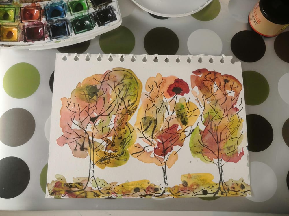 Ink and Watercolor Adventure - image 4 - student project