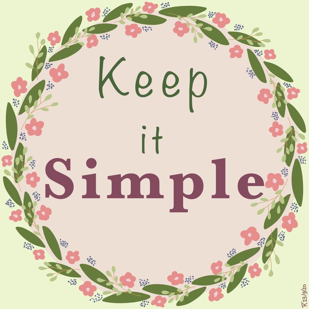 Keep it simple - image 1 - student project