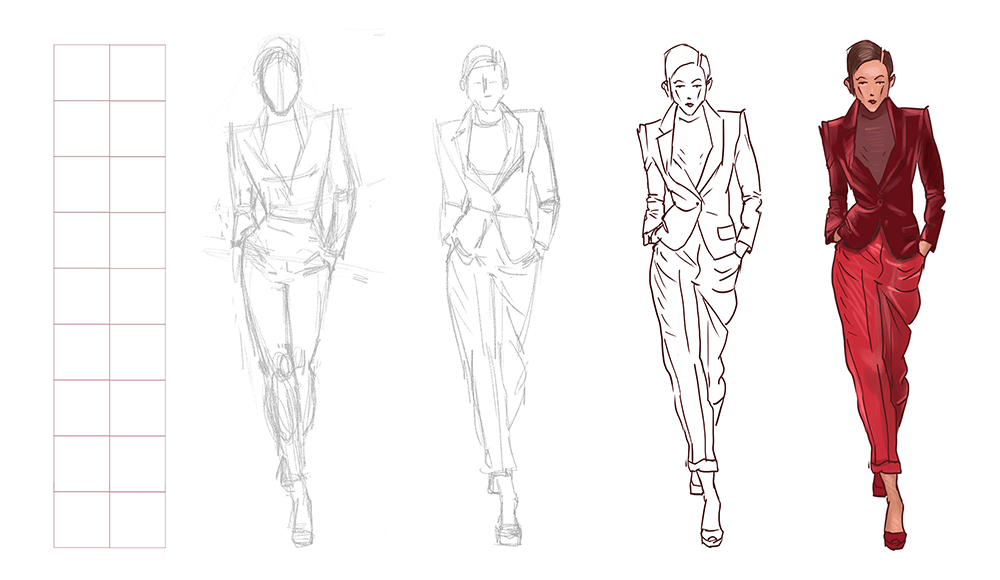 fashion sketch - image 1 - student project