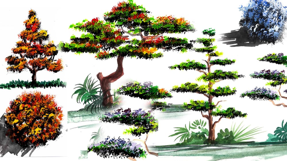 Interior decoration using watercolor - image 4 - student project