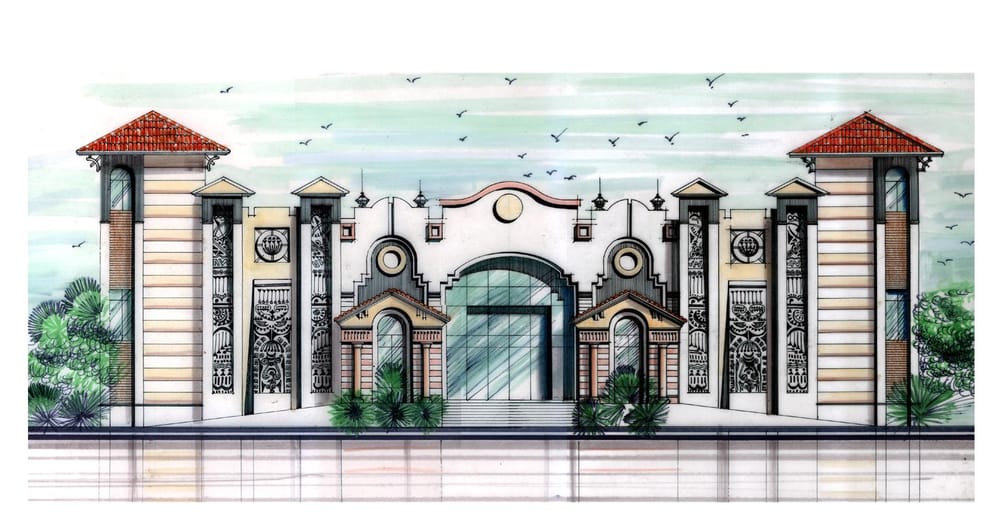 My Architecture Watercolor, Air Brush, Ink and Marker Rendering - image 3 - student project