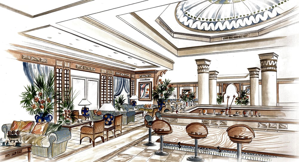 Interior decoration using watercolor - image 6 - student project