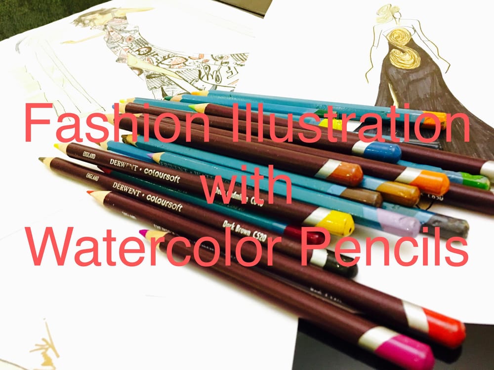 Fashion Illustration with watercolor pencils - image 1 - student project