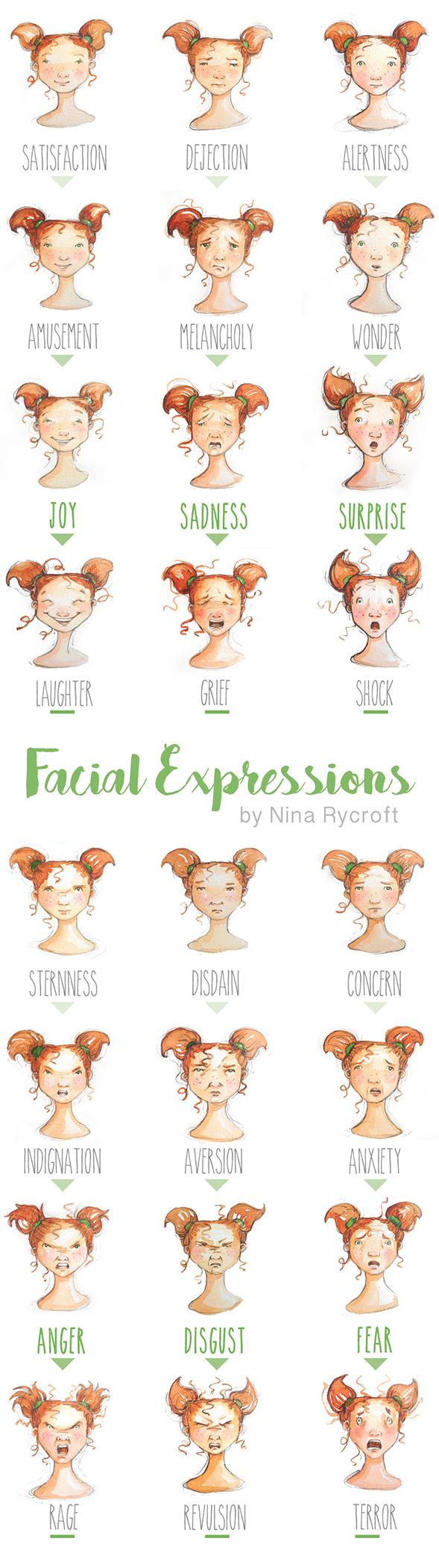 Nina's Facial Expressions Tall Pin - image 1 - student project