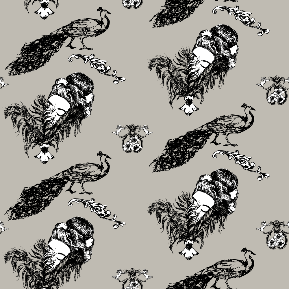Baroque Diva Inspired Pattern - image 5 - student project