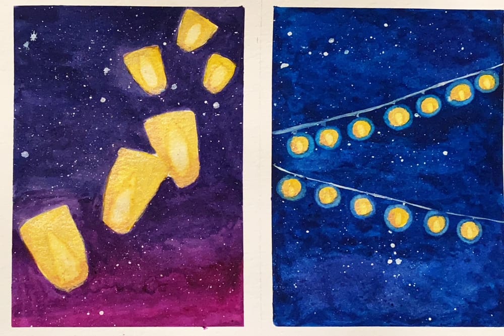 Glowing lights - image 1 - student project