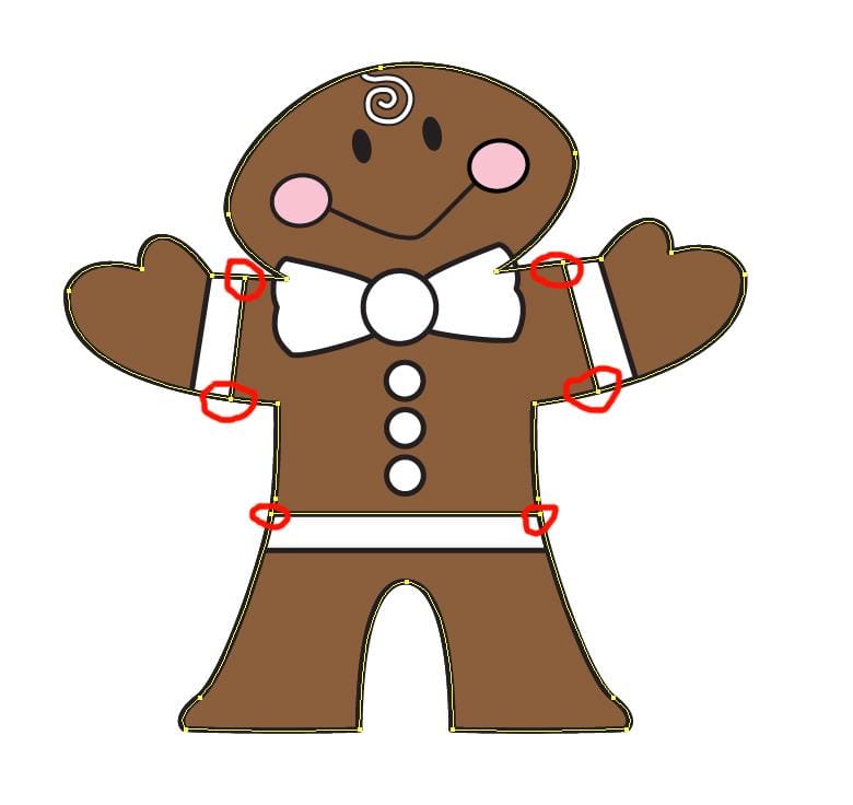 Holiday Gingerbread Man Pin - image 3 - student project