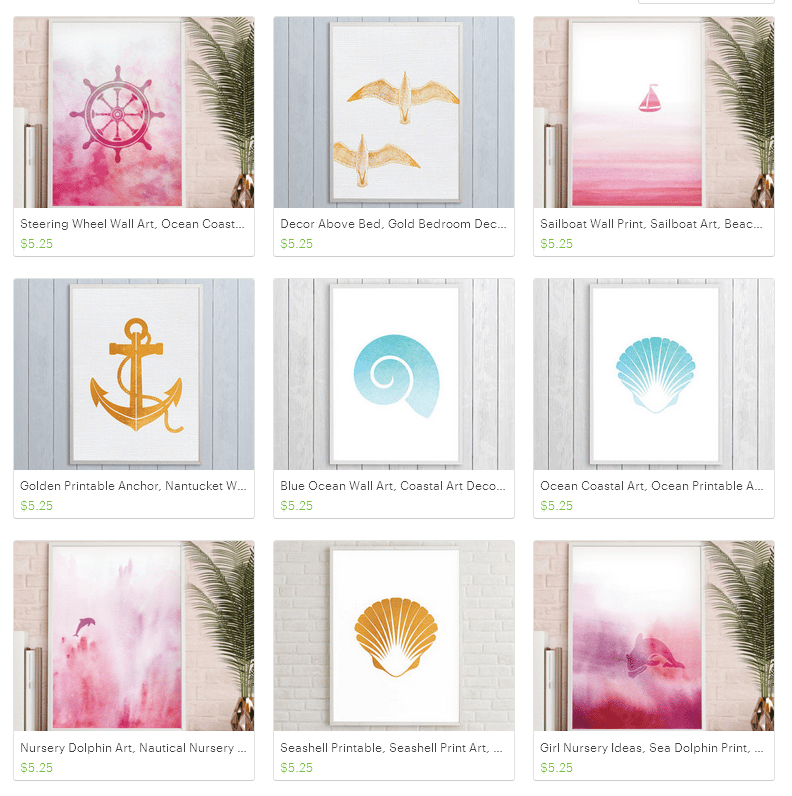 Dreamy Seahorse: Nautical and Coastal Printables - image 2 - student project