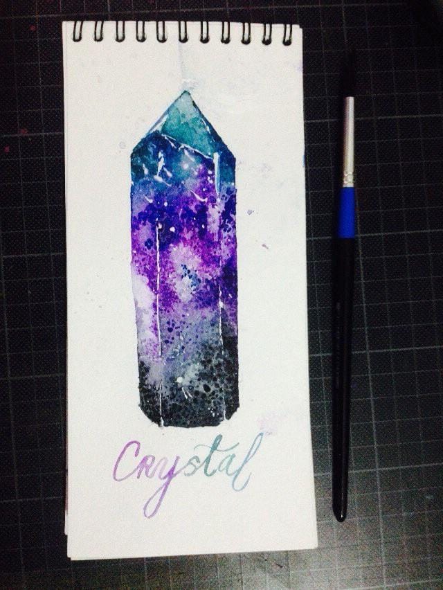 gems in watercolor - image 6 - student project