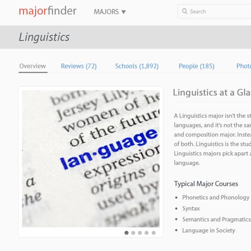 Major Finder - image 3 - student project