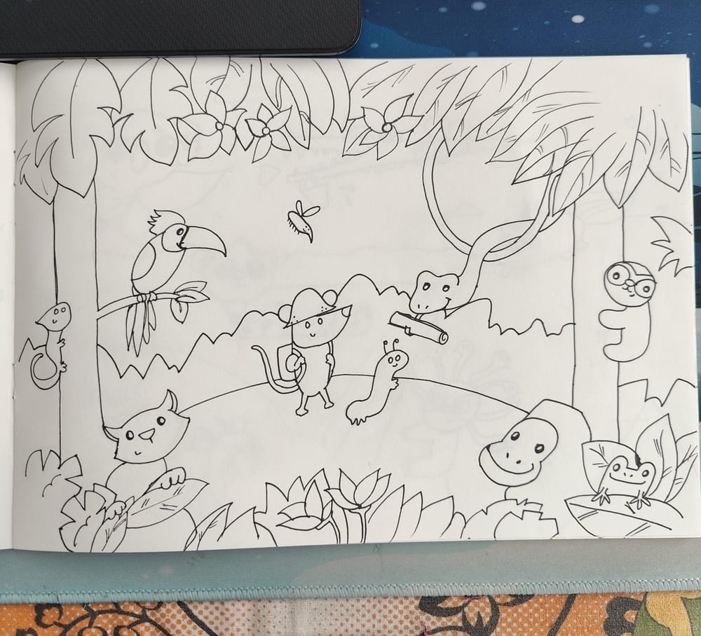 Wild Adventure Drawing Project - image 1 - student project