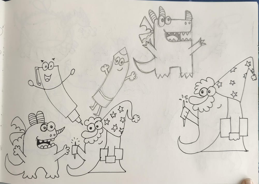 Cartoon Doodles Design - image 1 - student project