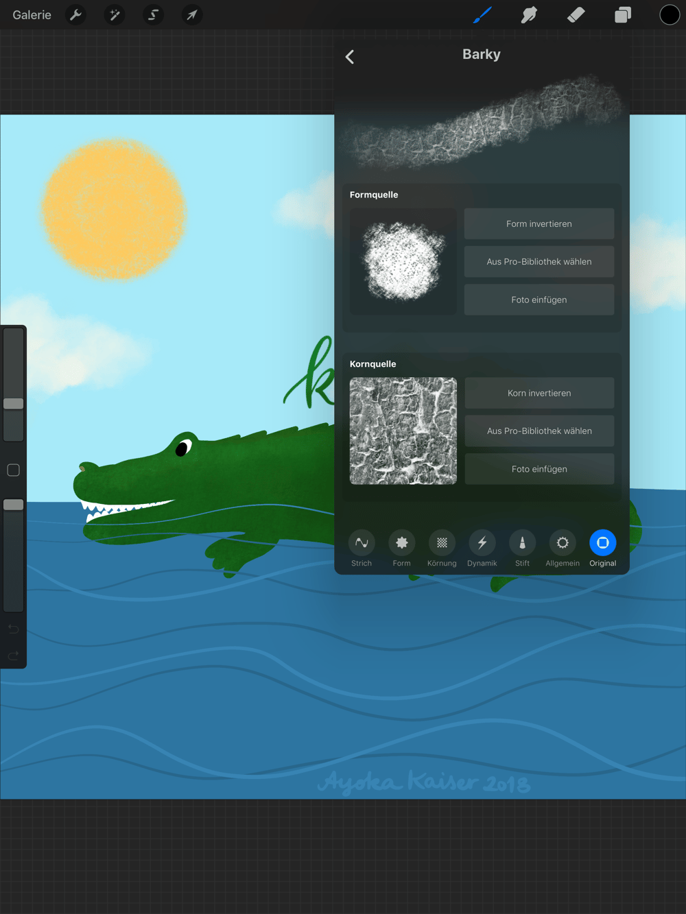 Barky Brush on Crocodile - image 2 - student project