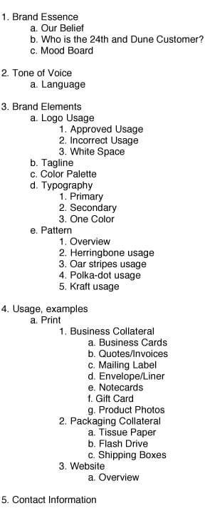 24th and Dune Style Guide - image 21 - student project