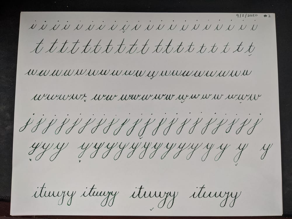 Copperplate Practice & Feedback - image 6 - student project