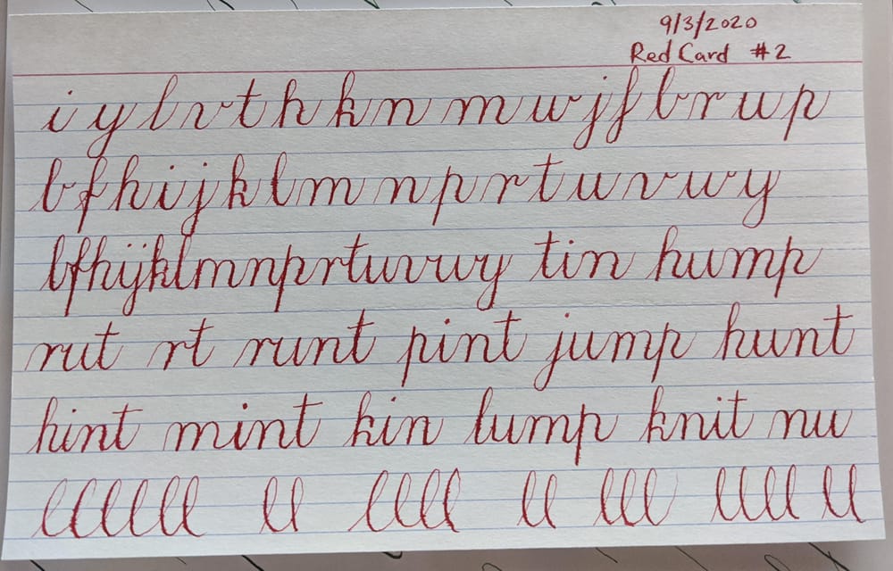 Copperplate Practice & Feedback - image 2 - student project