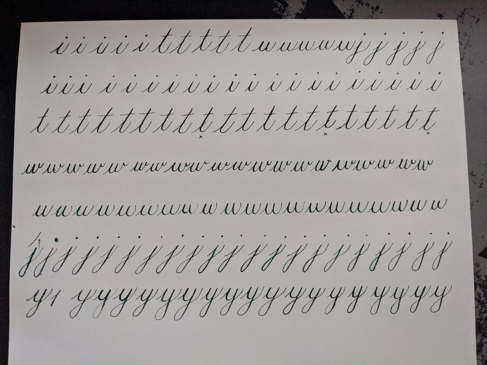 Copperplate Practice & Feedback - image 9 - student project