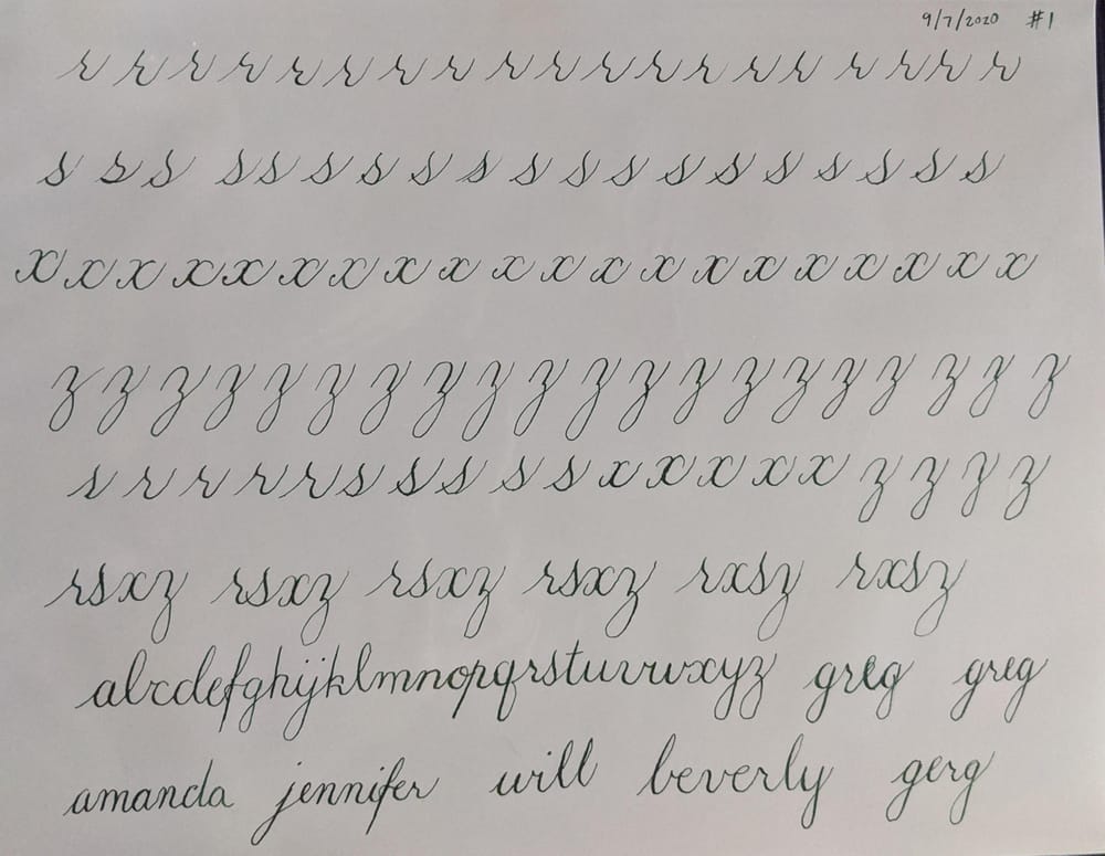 Copperplate Practice & Feedback - image 1 - student project