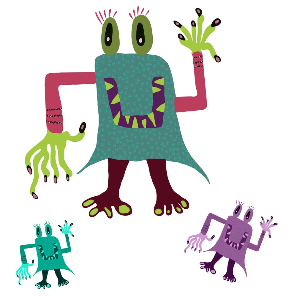 Ipad Pro and Procreate Monsters - So much fun !!! - image 2 - student project