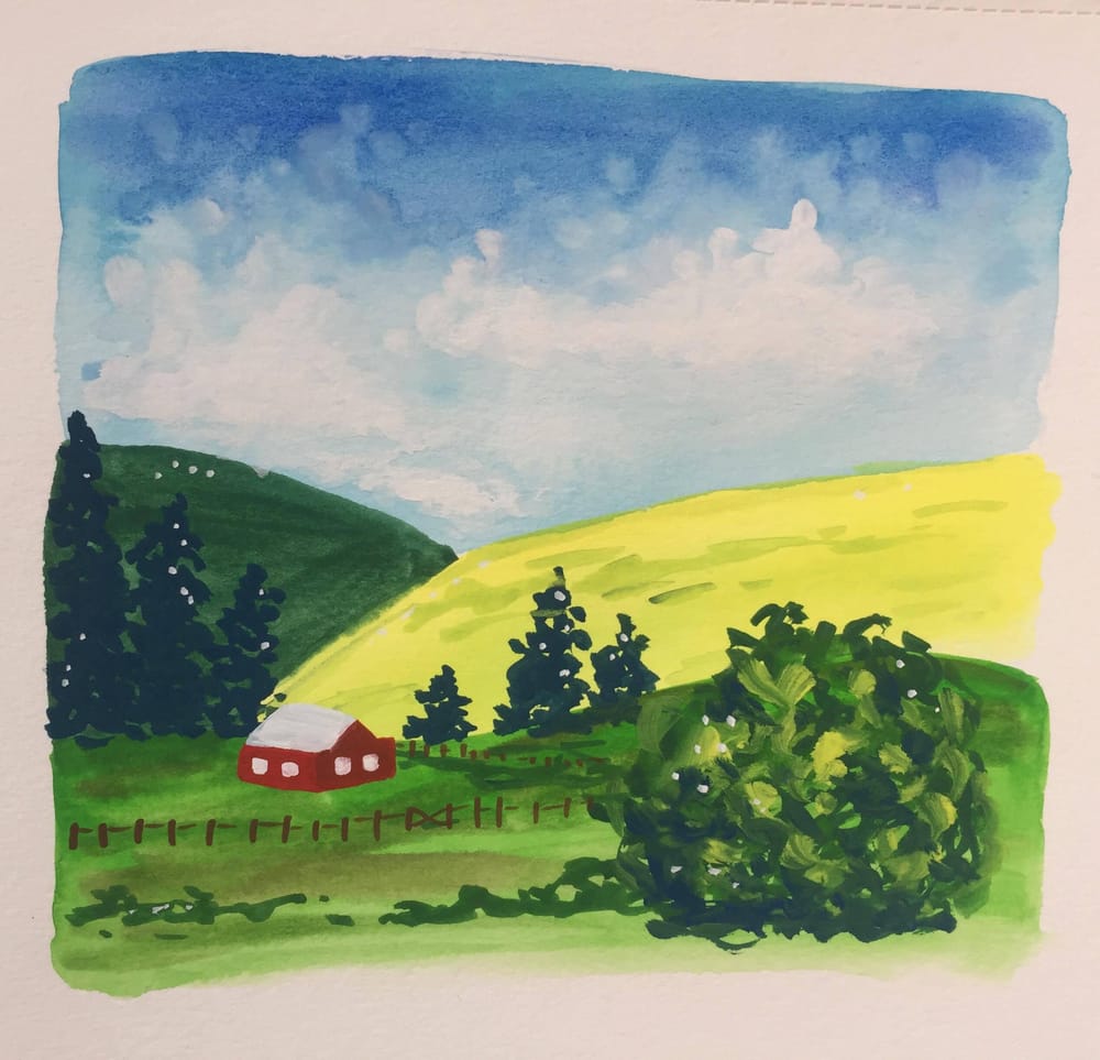 Gouache practice - image 2 - student project
