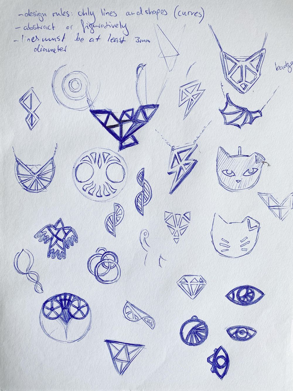 Printed Jewelry, modeled in Blender - image 1 - student project