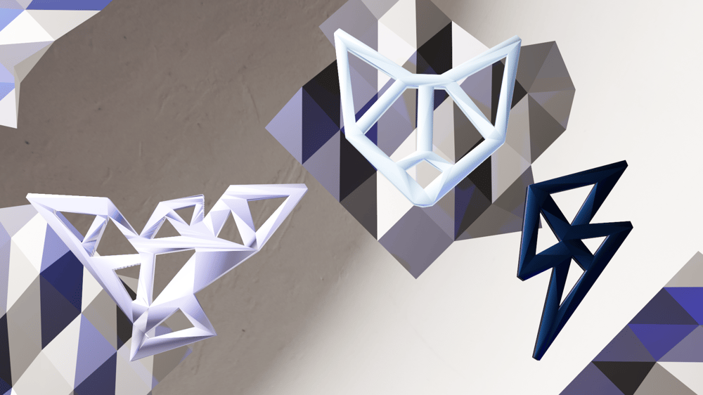 Printed Jewelry, modeled in Blender - image 7 - student project
