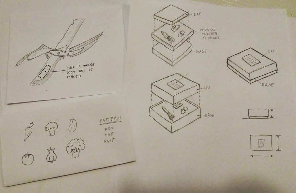 Packaging design for kitchen scissors - image 2 - student project