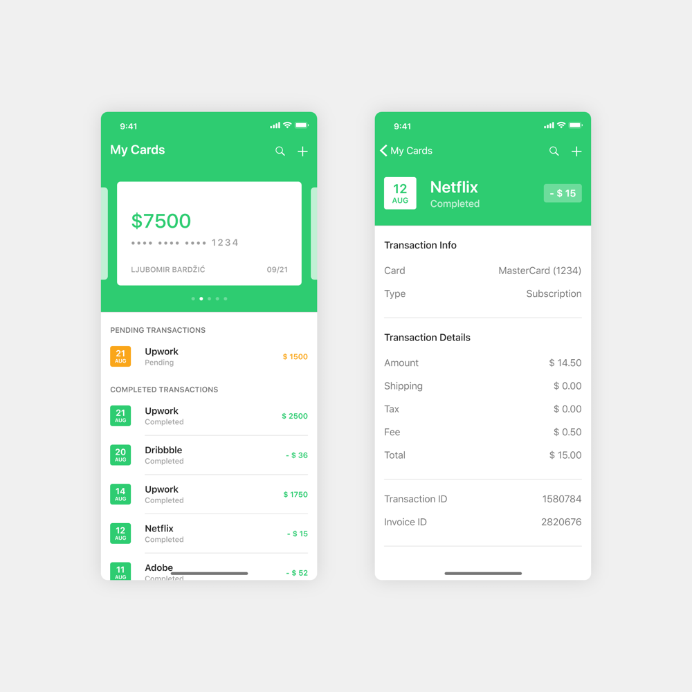 Finance App - Sample Project - image 2 - student project