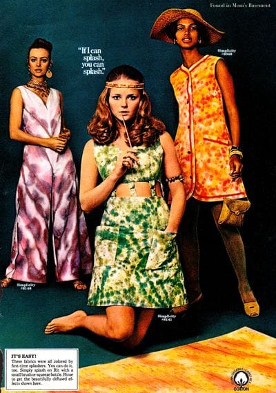 Vintage inspiration mood board from the 1960s and 1970s - image 1 - student project