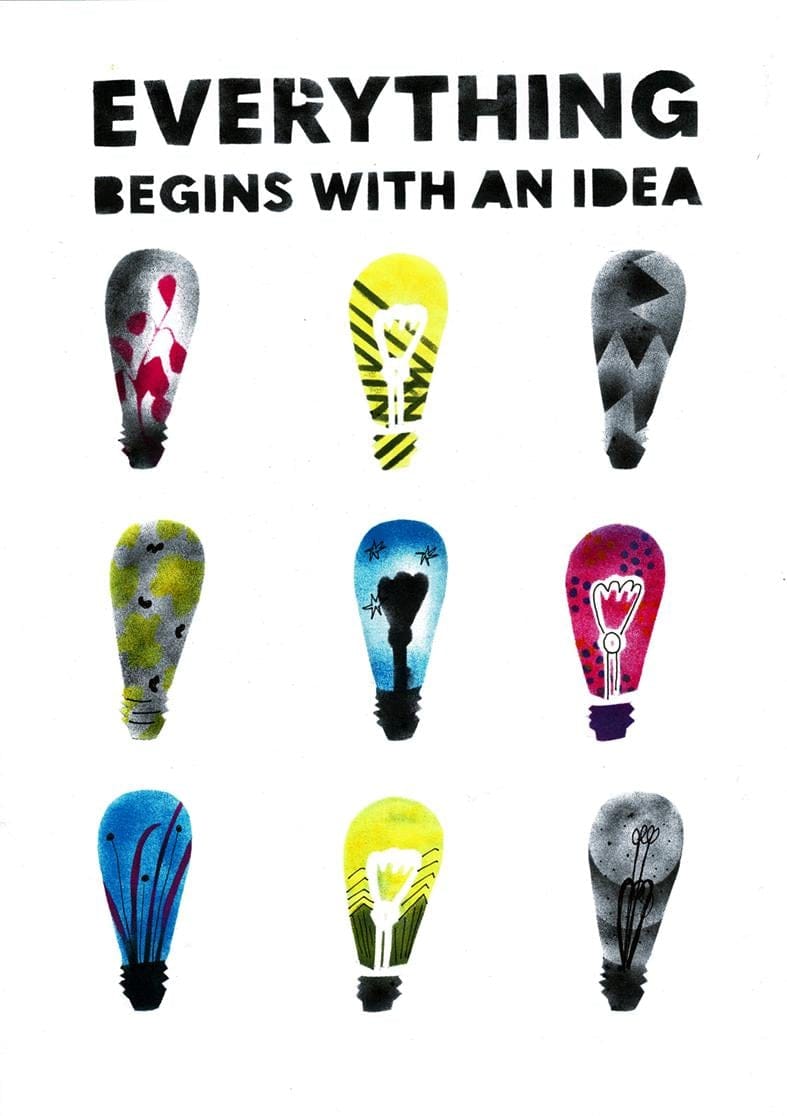 Poster with a Stencil Printing Technique - image 5 - student project