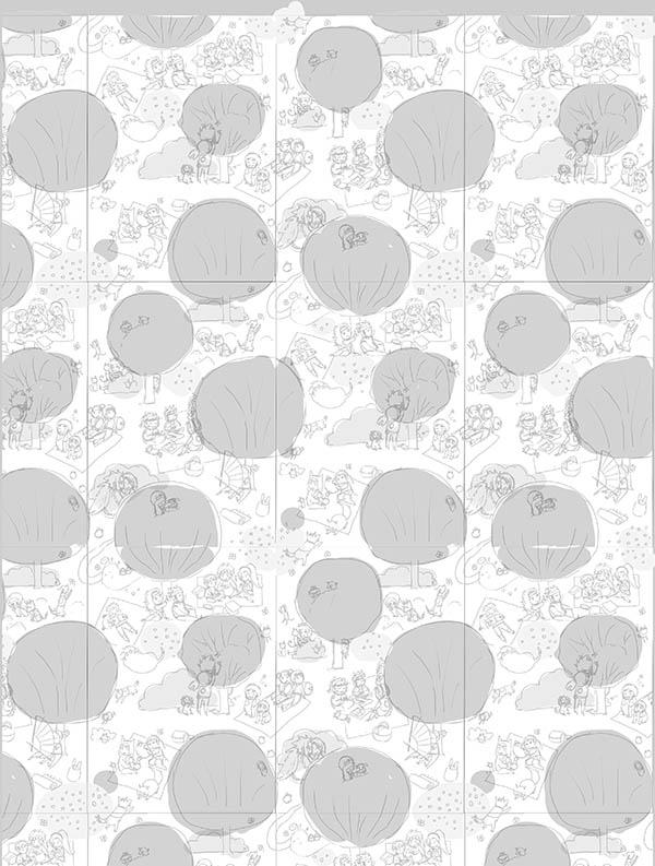 (WIP) Half drop repeat pattern - Picnic - image 5 - student project