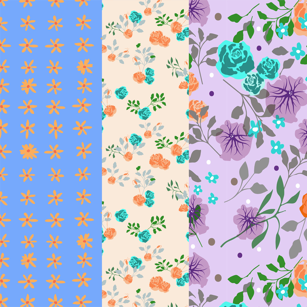 Flowery Patterns Skillshare Student Project